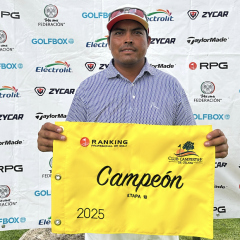 La décima etapa del Ranking Profesional de Golf en Celaya fue para Javier Negrete